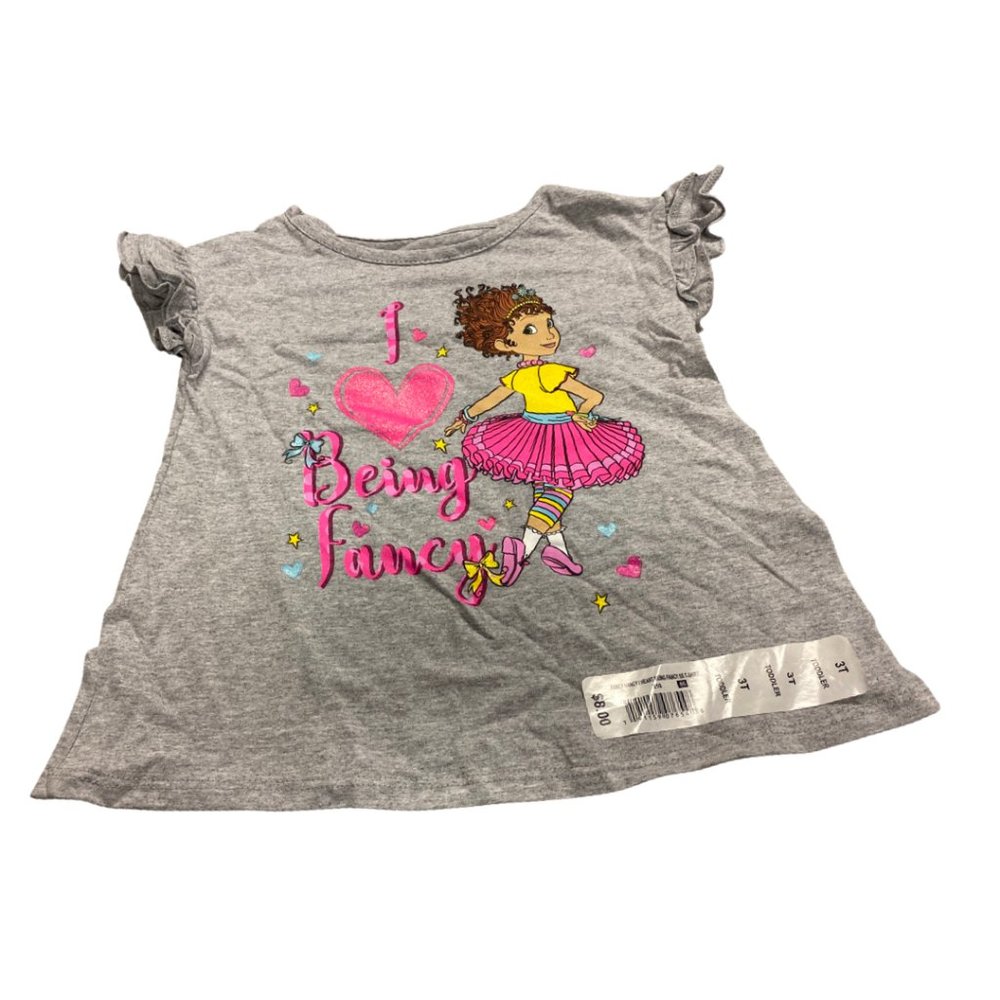 Disney Fancy Nancy Girls T-Shirt Junior Girls Fancy Nancy Sleeve Sleeve T-Shirt